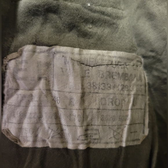 Vintage Italian Military Field Jacket Mens Lightweight Army Combat Olive L - Picture 5 of 6
